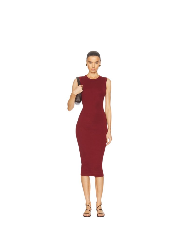 Flore Flore Esme Midi Dress Syrah Nwt — image 6 of 8